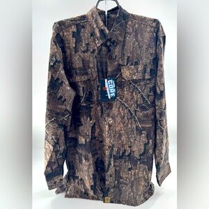 Heybo Outdoors Realtree Timber Long Sleeve Shirt NEW Button Down Size S OLIVE